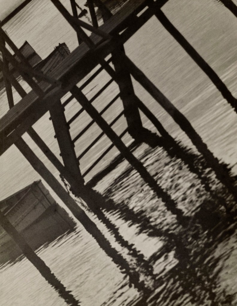 Olga Máté (Hungarian, 1878-1961) 'Horgász-stég' (Fisherman's Dock) c. 1930