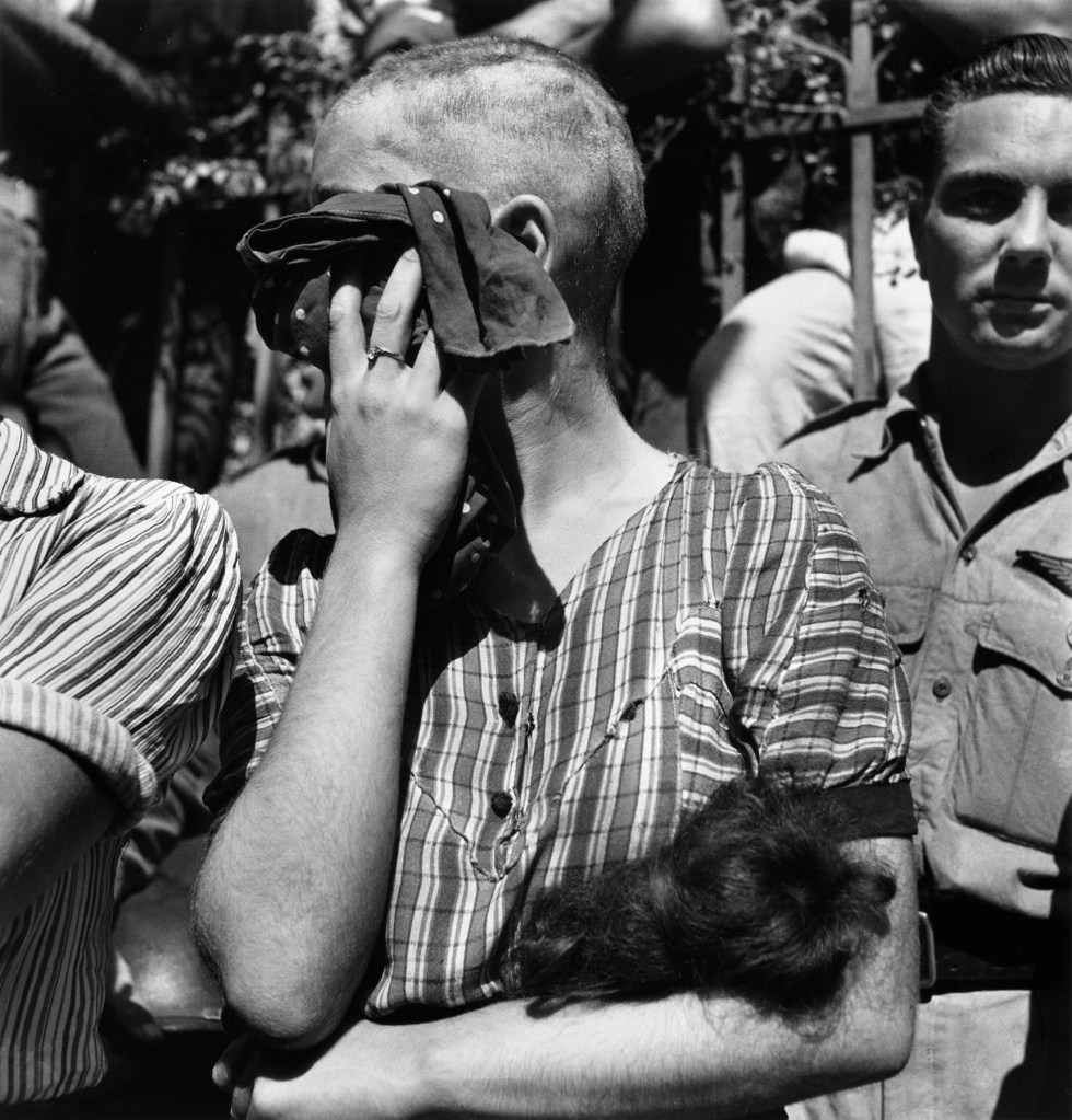 Constance Stuart Larrabee (English, 1914-2000) 'Untitled (Collaborators, St. Tropez, France)' 1944