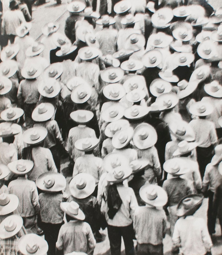 Tina Modotti (American born Italy, 1896-1942) 'Campesinos (Farm Labourers) or Workers Parade' 1926