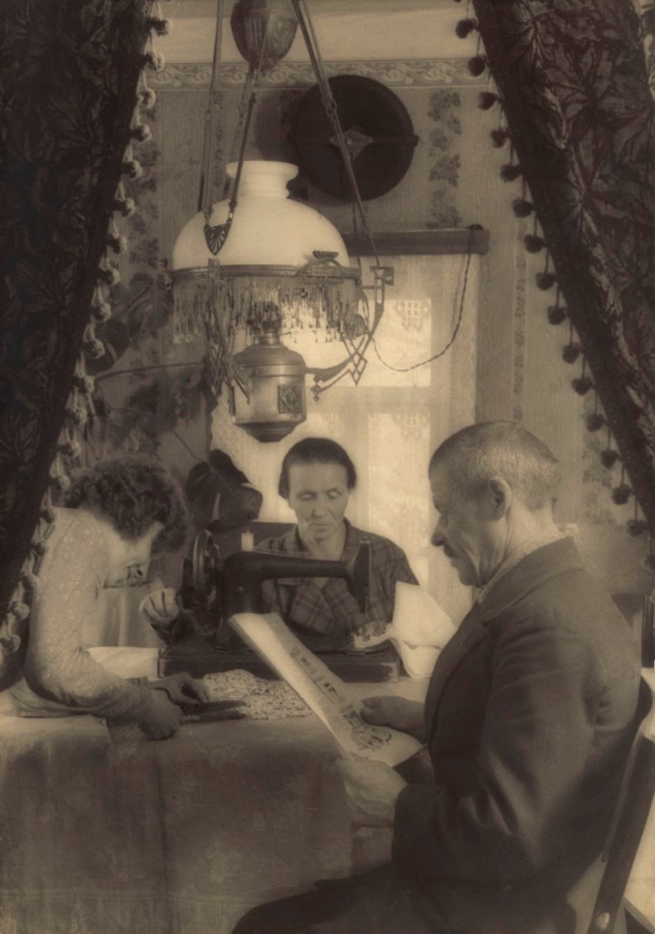 Elizaveta Ignatovich (Russian, 1903-1983) 'Family of a Kolkhoz Farmer' 1930s