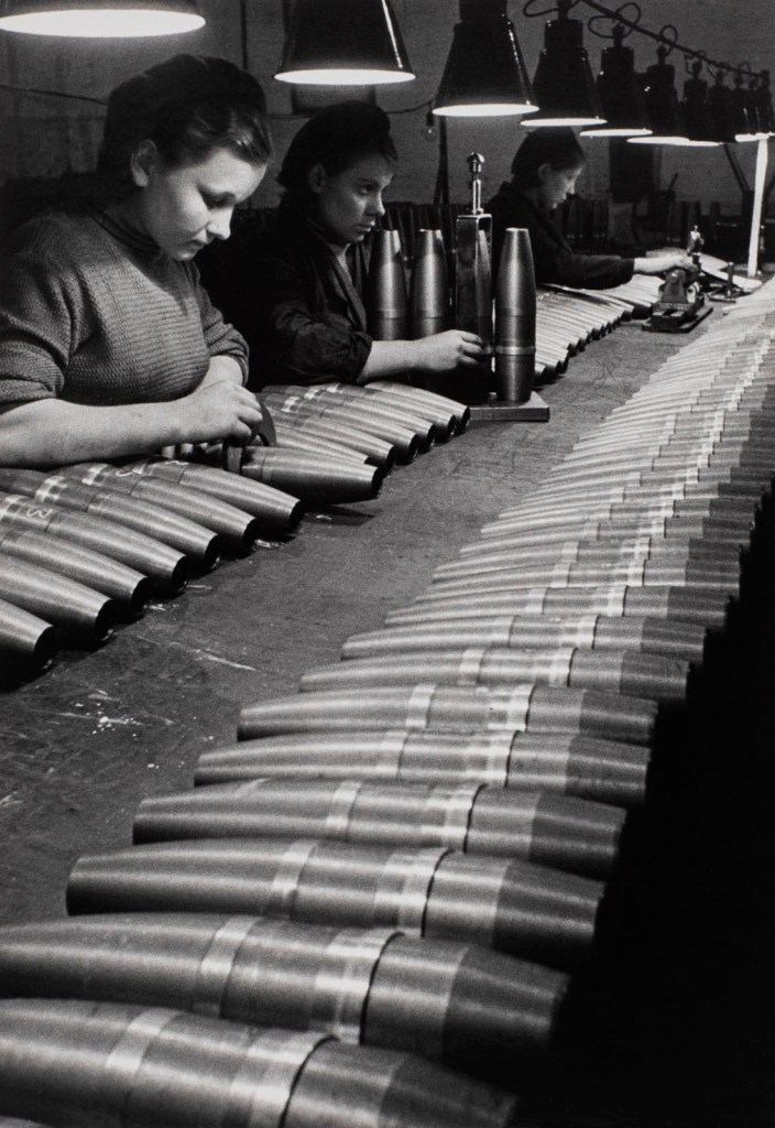 Galina Sanko (Russian, 1904-1981) 'Behind the front lines, workers at a factory evacuated from Ukraine to a town on the Volga' 1942, printed c. 1960s