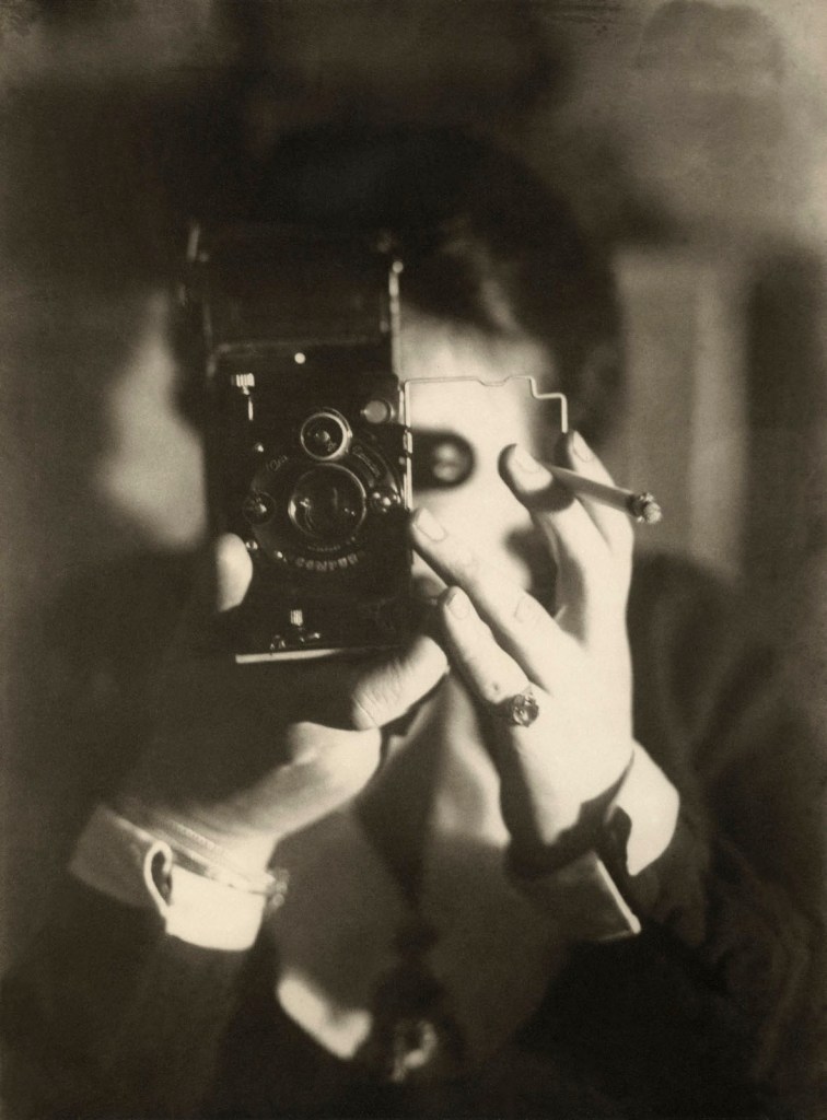 Germaine Krull (German, French, and Dutch, Brazil, Republic of the Congo, Thailand and India, 1897-1985) 'Selbstporträt mit Icarette' (Self-Portrait with Icarette) c. 1925, printed 1978