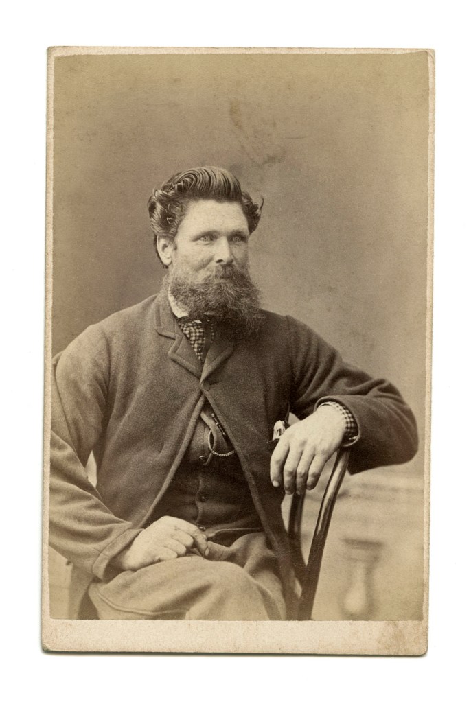 Archibald McDonald (Australian born Canada, c. 1831-1873) 'Untitled (Portrait of a man)' c. 1864-1875 (recto)