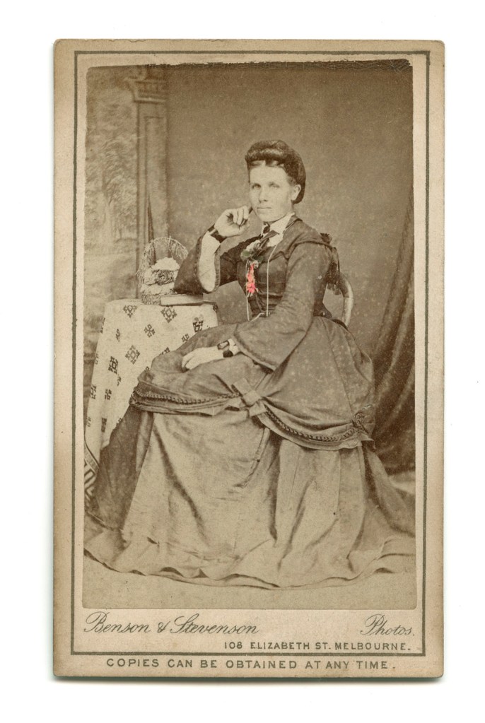 Benson & Stevenson (Australian) 'Untitled (Seated woman)' c. 1872-1880