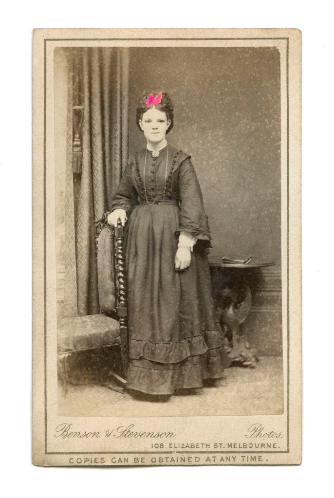 Benson & Stevenson (Australian) 'Mrs E. Thornton' c. 1872-1880 (recto)