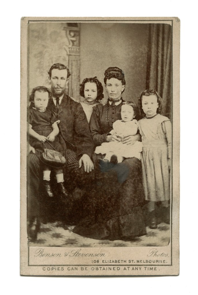 Benson & Stevenson (Australian) 'Untitled (Family group)' c. 1872-1880