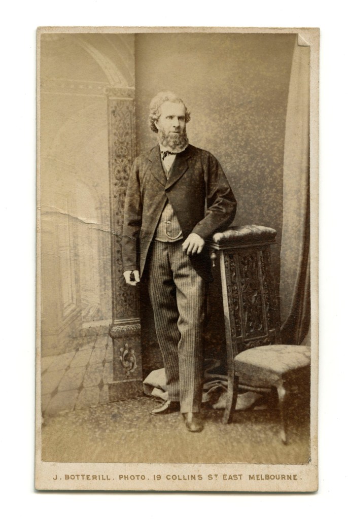 John Botterill (Australian born England, 1817-1881) 'Untitled (Standing man)' 1872-1874 (recto)