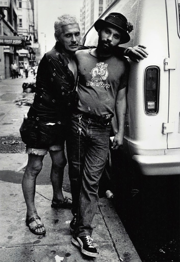 Arlene Gottfried (American, 1960-2017) 'Miguel Pinero and Friend' 1980