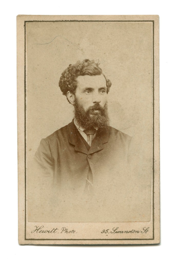 Charles Hewitt (Australian, 1837-1912) (active c. 1860 - c. 1899) Untitled (Vignette of a man) c. 1866-1880 (recto)