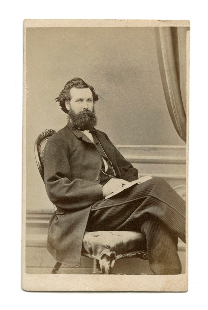 Charles Nettleton (Australian born England, 1826-1902) 'Untitled (Seated man)' c. 1867 - late 1880s (recto)