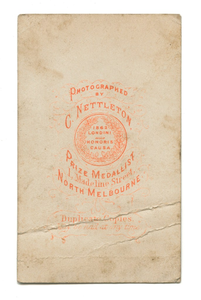 Charles Nettleton (Australian born England, 1826-1902) 'Untitled (Standing man)' c. 1860 - late 1880s (verso)