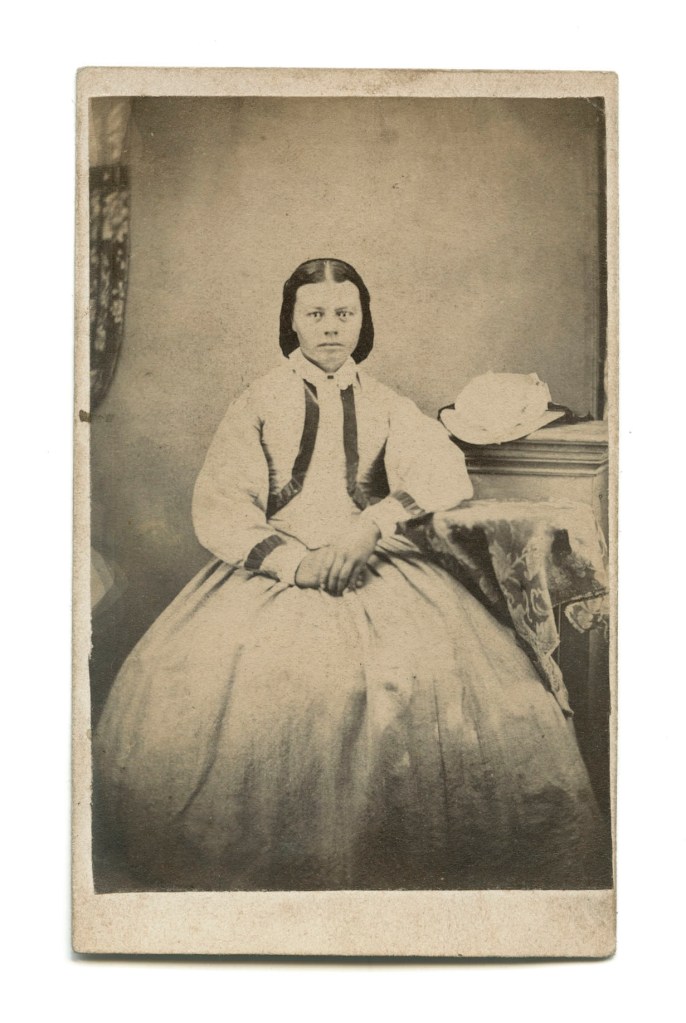 Unknown photographer. 'Untitled (Seated woman clasping hands)' 1860s-1880s