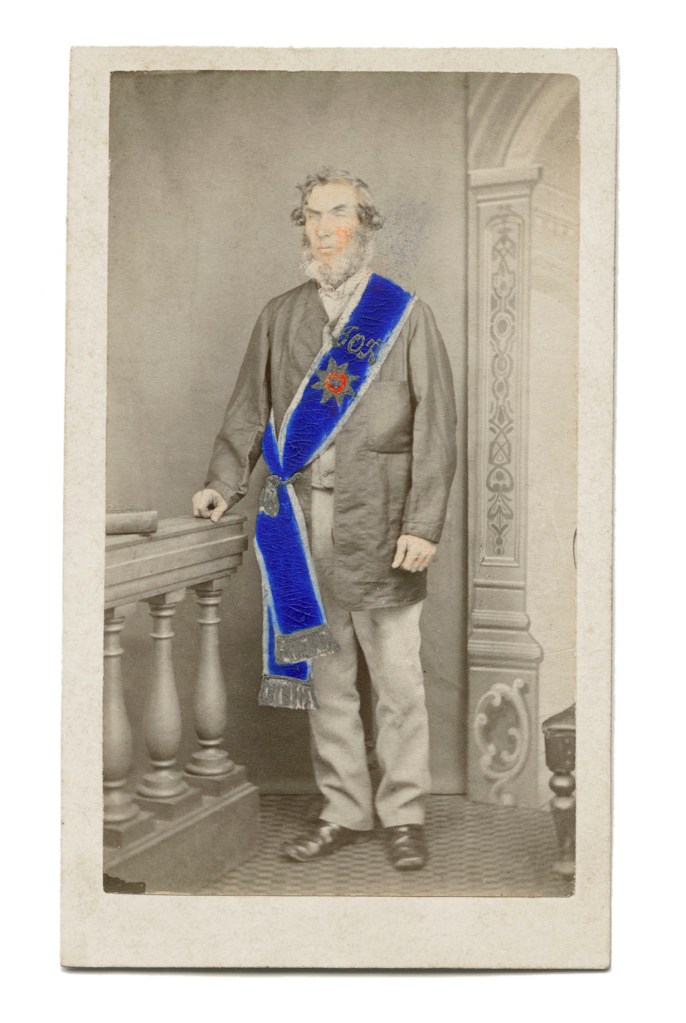 Unknown photographer. 'Untitled (Standing man with blue sash)' 1860s-1880s