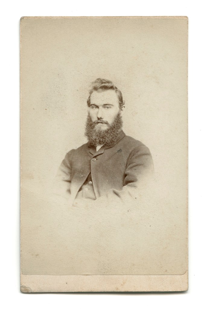 Paterson Brothers (William and Archibald Paterson) 'Untitled (Vignette of a man)' c. 1866 - c. 1869 (recto)