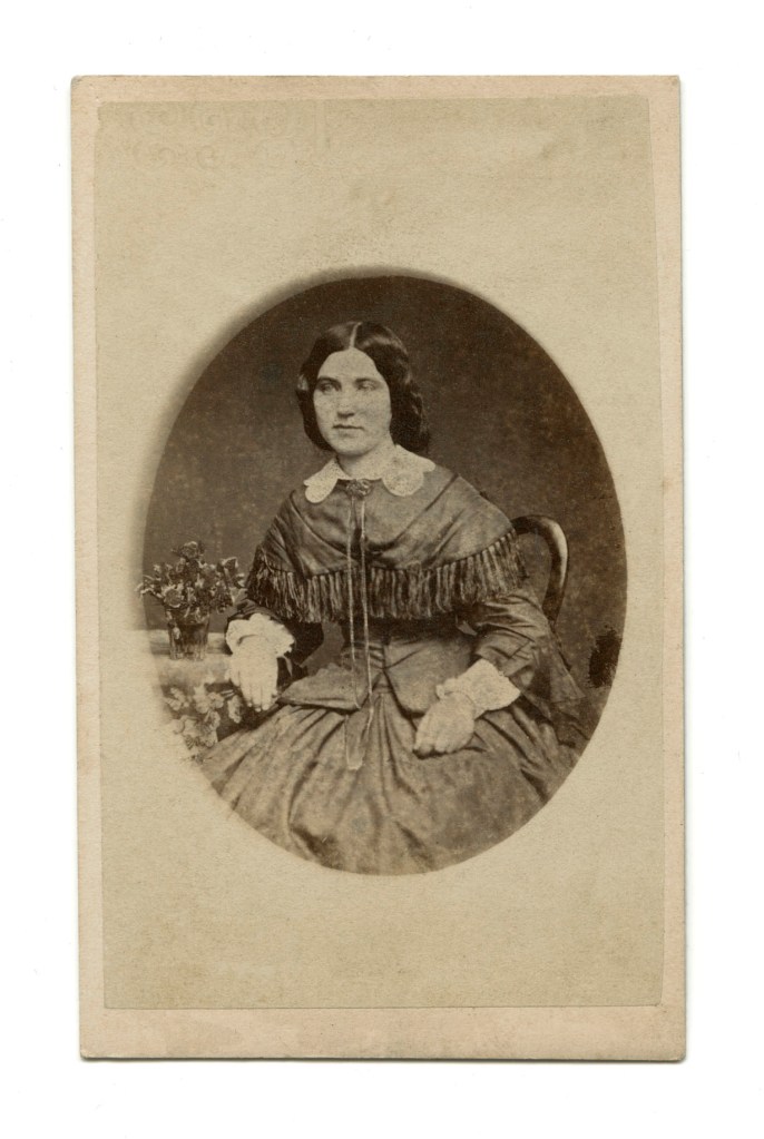 Solomon & Bardwell (Australian, active c. 1859-1866? 1874?) 'Untitled (Mrs John Keys)' c. 1866 (recto)