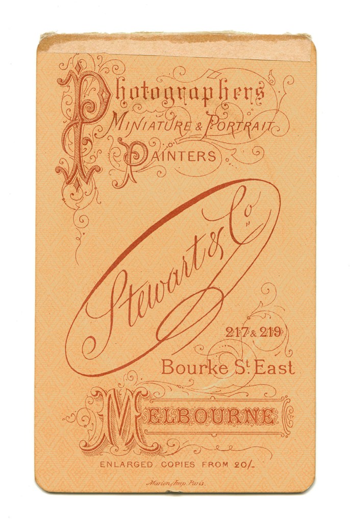 Stewart & Co. 'Untitled (Oval of a gentleman) (verso)