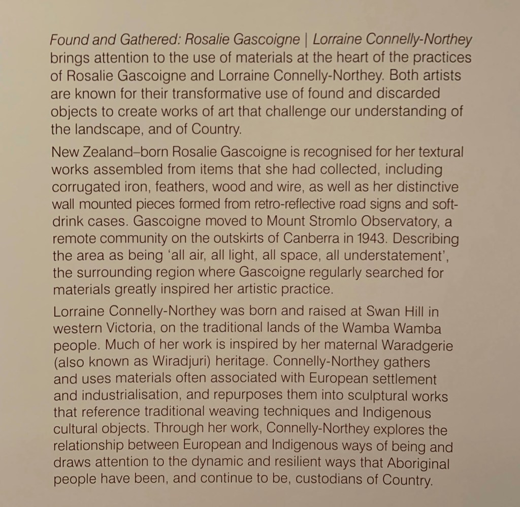 'Found and Gathered' title wall text