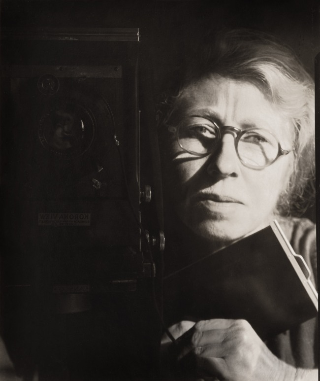 Imogen Cunningham (American, 1883-1976) 'Self-Portrait with Korona View' 1933