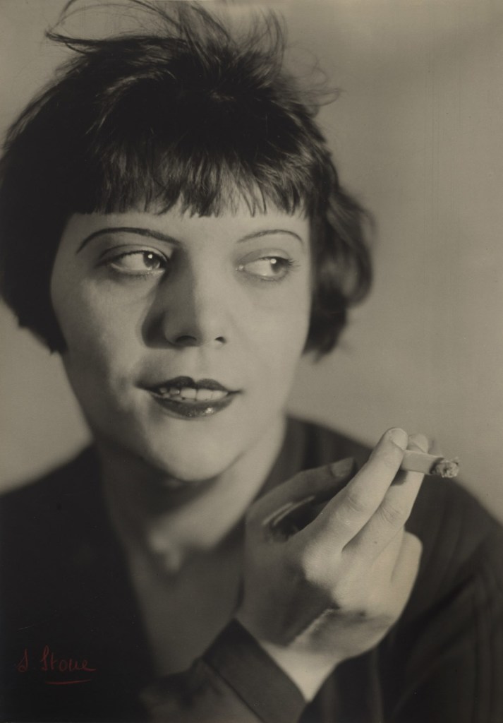 Atelier Stone. Sasha Stone (Russian, 1895-1940) and Cami Stone (born Wilhelmine Schammelhout, Belgian 1892-1975) 'Woman Smoking' 1928