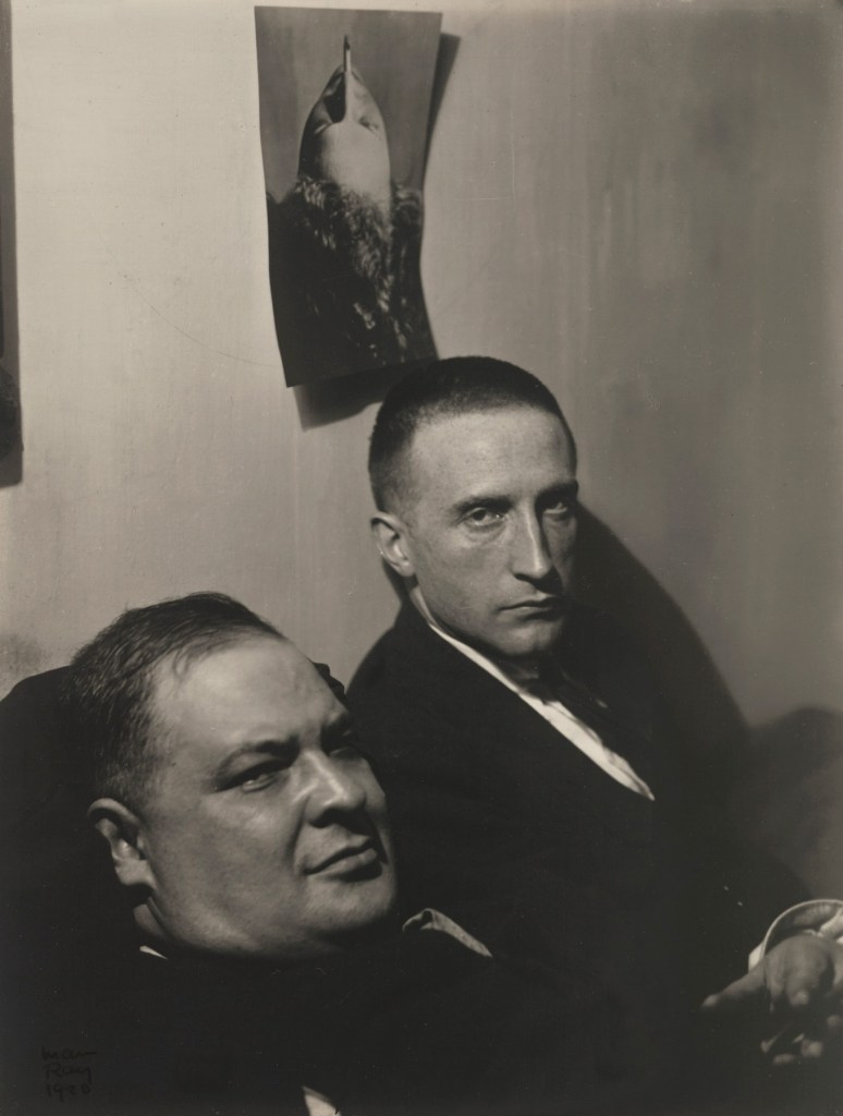 Man Ray (Emmanuel Radnitzky) (American, 1890-1976) 'Three Heads – Joseph Stella and Marcel Duchamp' 1920
