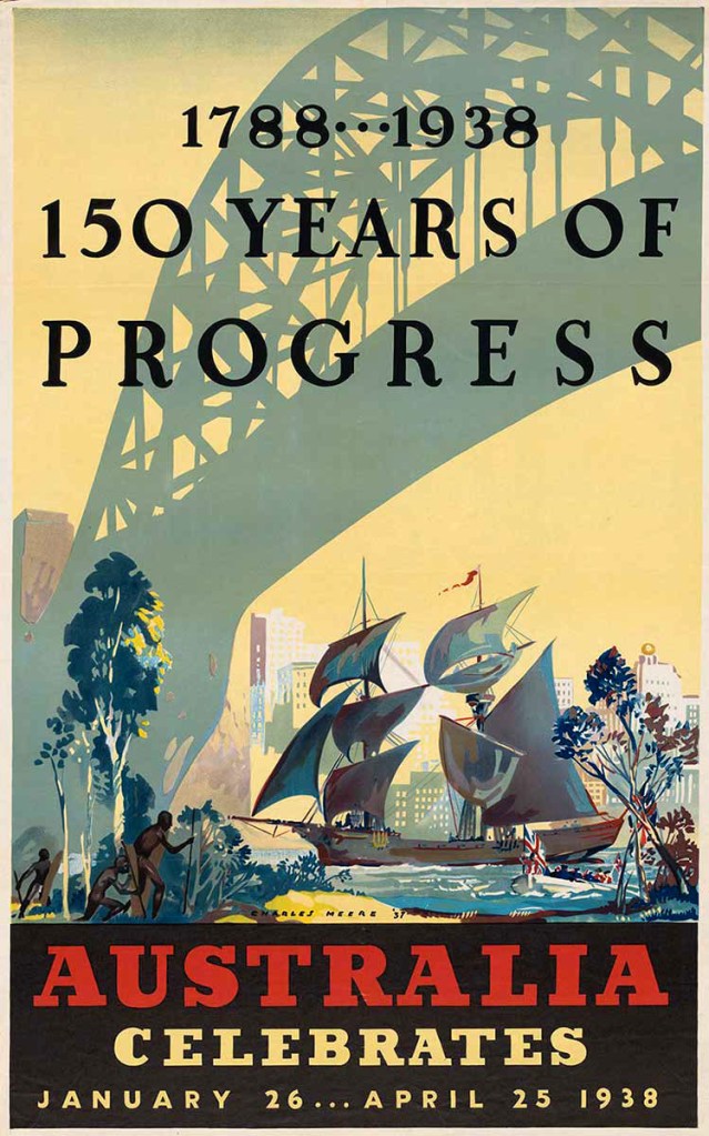 Charles Meere (Australian, 1890-1961) '1788-1938, 150 years of progress: Australia celebrates January 26 - April 25, 1938' 1938