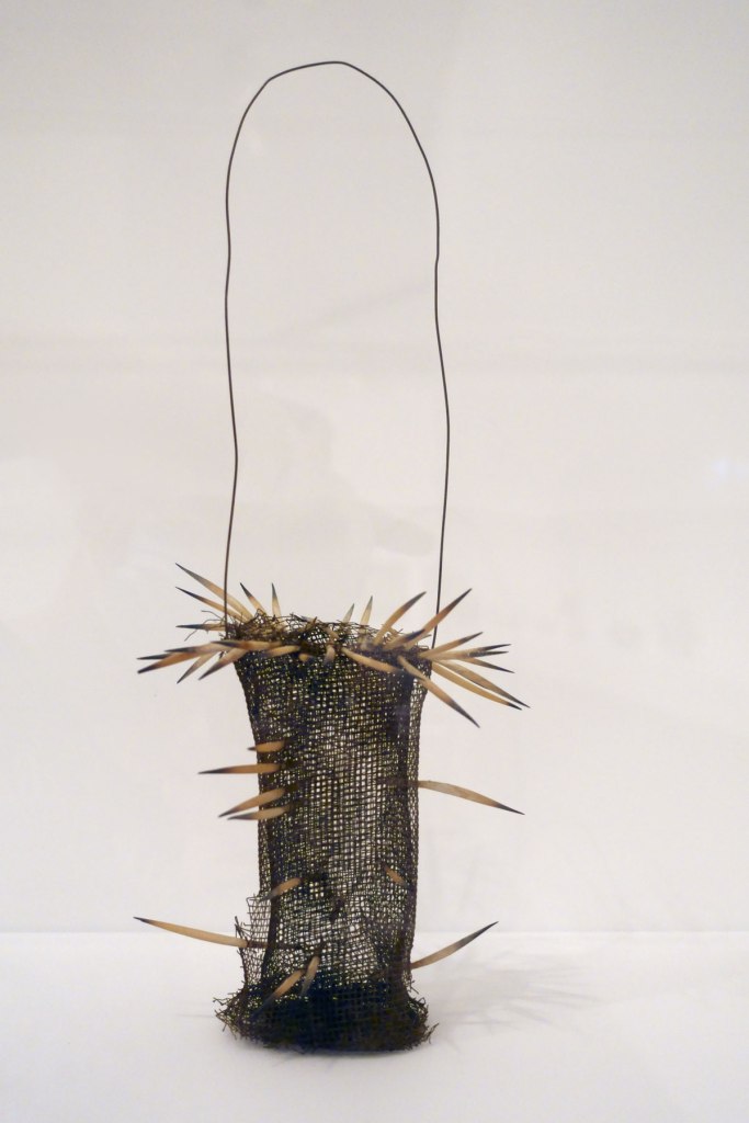 Lorraine Connelly-Northey (Australian / Waradgerie, b. 1962) 'Narrbong (String bag)' 2005 (installation view)