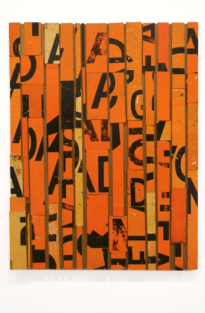 Rosalie Gascoigne (Australian born New Zealand, 1917-1999) 'Lantern' 1990 (installation view)