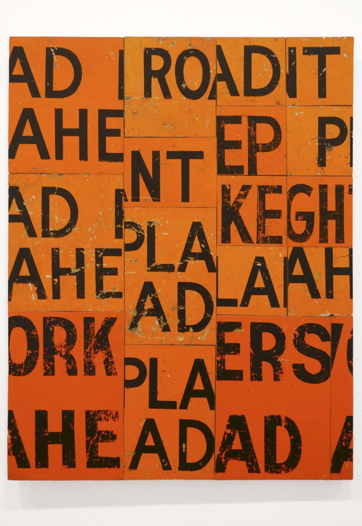 Rosalie Gascoigne (Australian born New Zealand, 1917-1999) 'Vintage' 1990 (installation view)