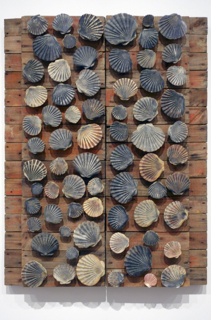 Rosalie Gascoigne (Australian born New Zealand, 1917-1999) 'Red beach' 1984 (installation view)