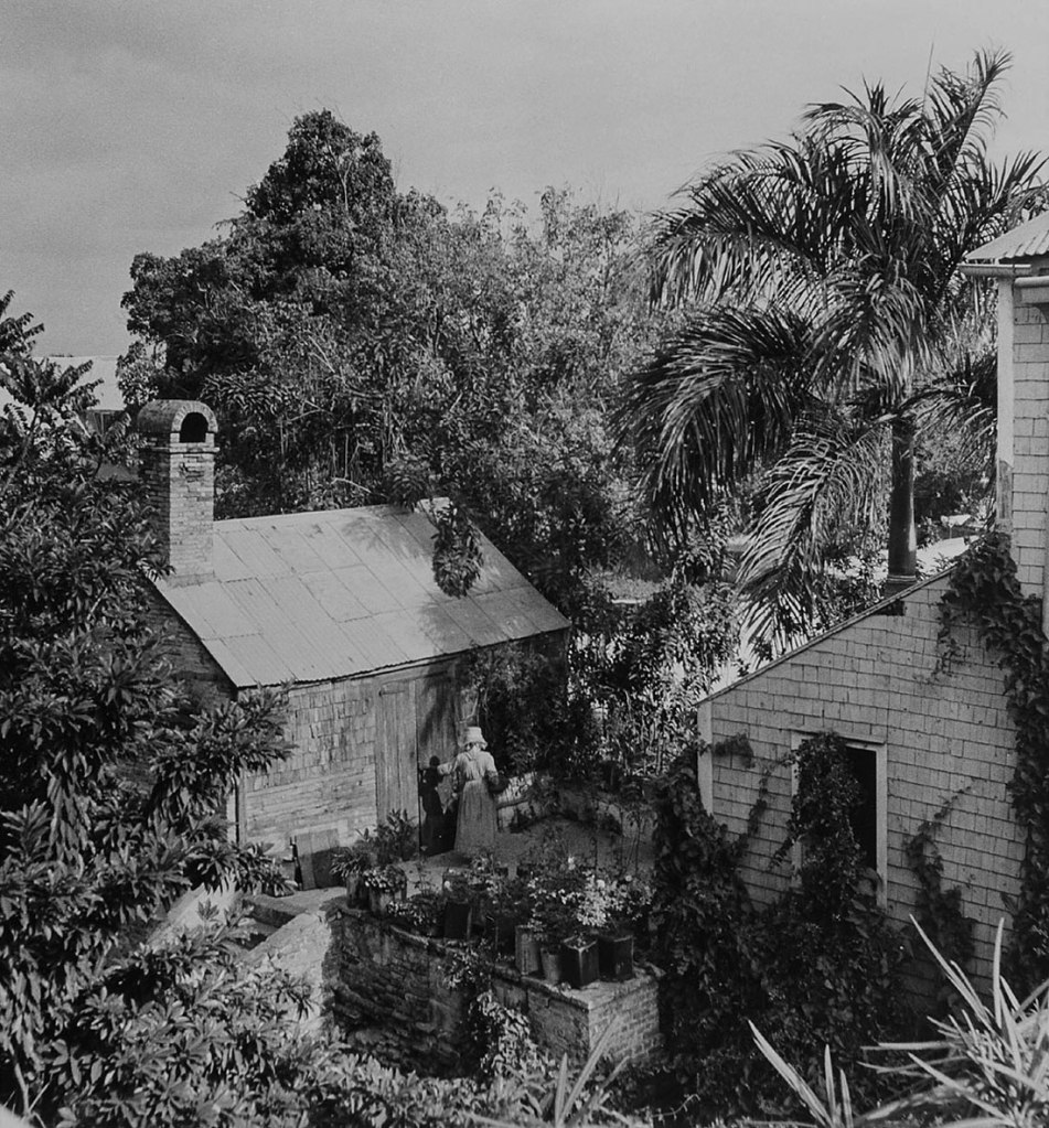 Hildegard Heise (German, 1897-1979) 'Haus mit Garten, Christiansted, Insel St. Croix' (House with garden, Christiansted, Island of St Croix) 1937-1938
