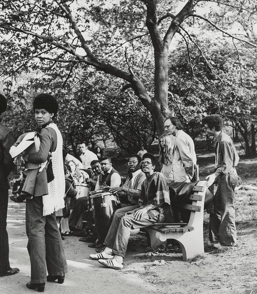 Hildegard Heise (German, 1897-1979) 'Städter im Park, New York' (Townsfolk in the Park, New York) 1970