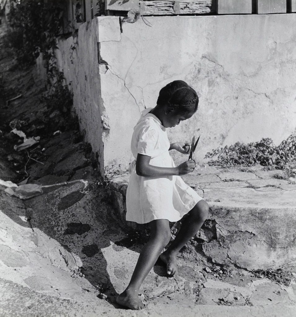 Hildegard Heise (German, 1897-1979) 'A Young Girl Cuts Her Nails' 1937-1938