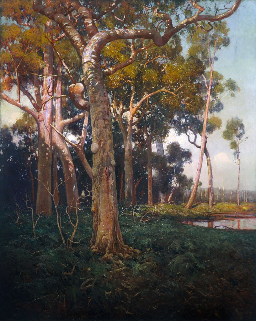 W Lister Lister (27 Dec 1859 - 06 Nov 1943) 'The golden splendour of the bush' c. 1906 from Marcus Bunyan. 'Golden splendour: privilege, ceremony & racism in 1920s-30s Australia' on the photo album 'John "Jack" Riverstone Faviell (1892-1960), 1922-1933' Part 2