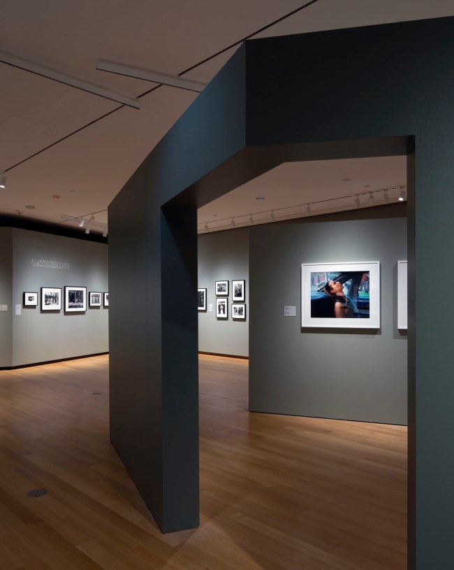 Installation view of the exhibition 'Celebrating the City: Recent Acquisitions from the Joy of Giving Something' at the Museum of the City of New York showing at right, Mitch Epstein's 'Untitled [New York #3]' 1995