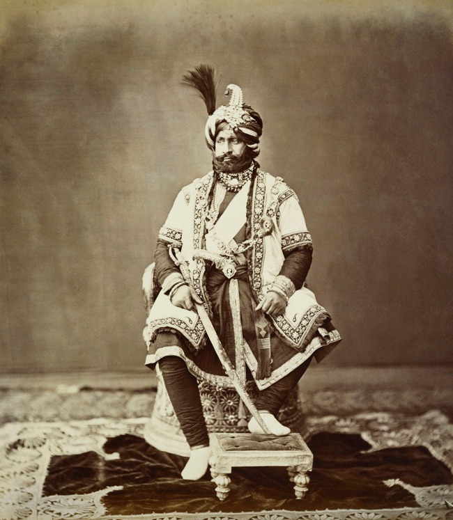 Bourne and Shepherd (active 1864-1900s) 'Ranbir Singh, Maharaja of Kashmir' 1875