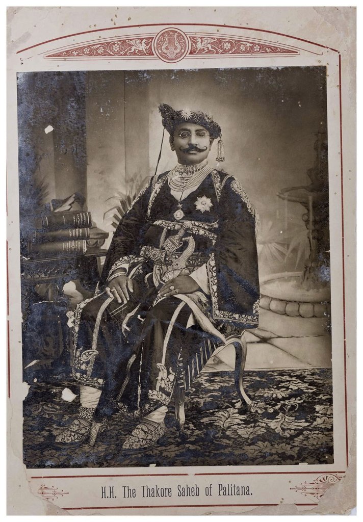 Lala Deen Dayal (Indian, 1844-1905) 'HH The Thakore Saheb of Palitana' c. 1880