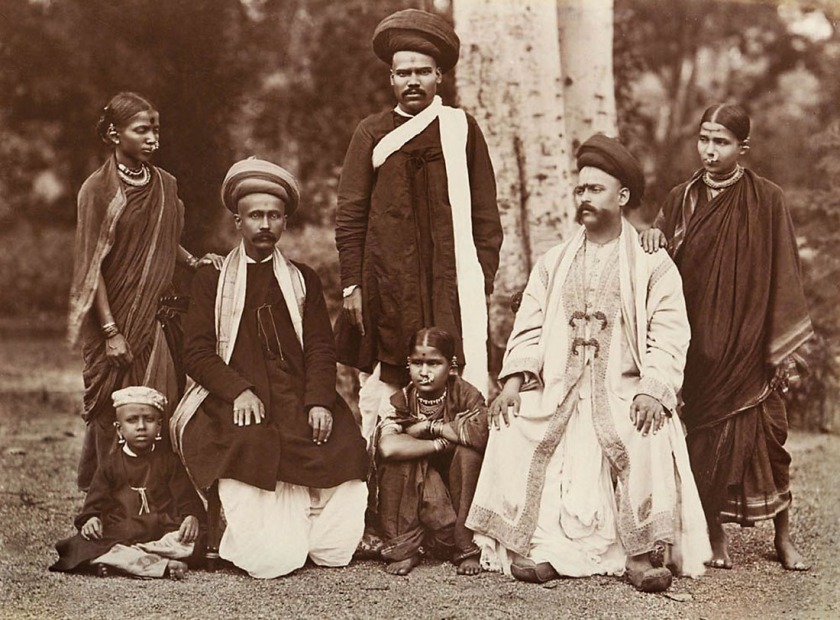 Edward Taurines (attributed, dates unknown) 'Brahmins of Bombay' c. 1880