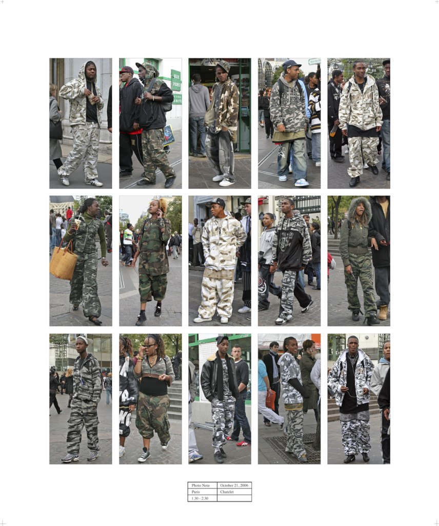 Hans Eijkelboom (Dutch, b. 1949) 'Photo Note October 21, 2006 (Camouflage)' Hans Eijkelboom (Dutch, b. 1949) 'Photo Note October 21, 2006 (Camouflage)'