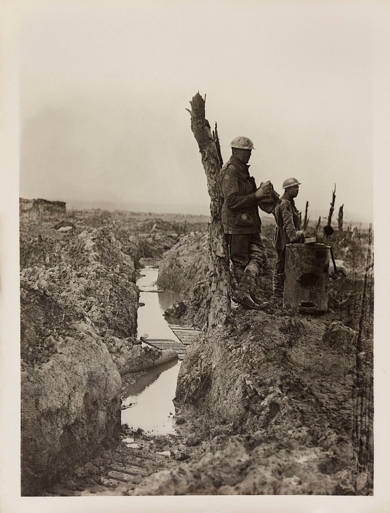 Frank Hurley (Australian, 1885-1962) 'Rest after battle' 1917-1918