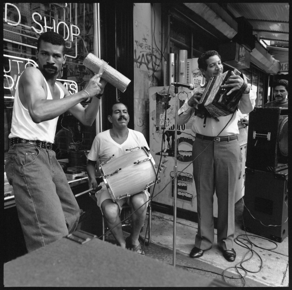 Pablo Delano. 'Merengue Musicians, Upper Broadway' 1994-1995