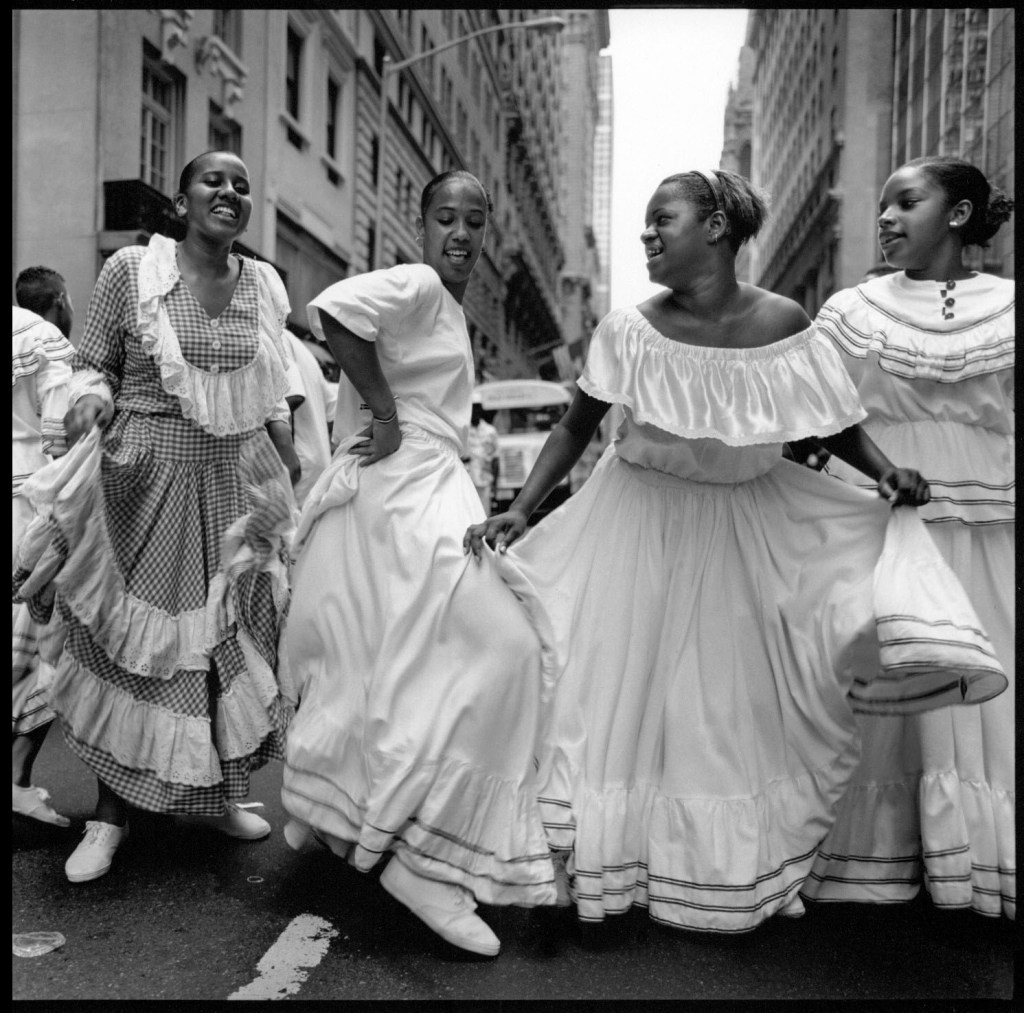 Pablo Delano (Puerto Rican, b. 1954) 'Dancers at Dominican Day, Parade, Midtown' 1994-1995