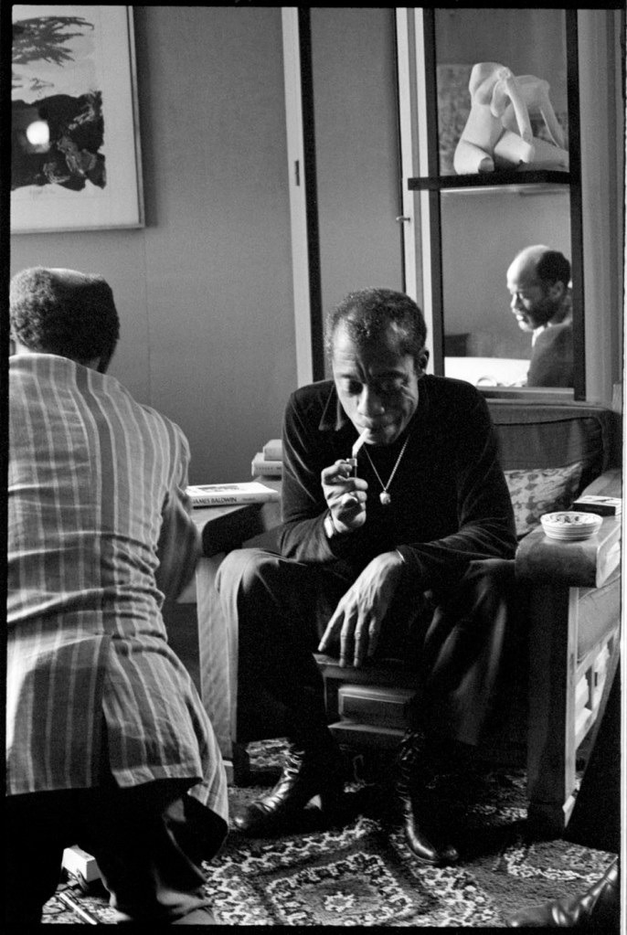 Marion Kalter (Austrian, b. 1951) 'James Baldwin, Ted Joans' Paris 1976