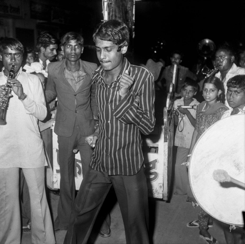 Suresh Punjabi (Indian, b. 1957) 'Untitled (A man dancing during a wedding) Suhag Studio, Nagda, Madhya Pradesh' 1980