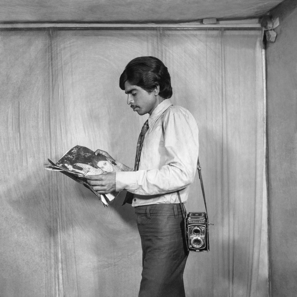 Suresh Punjabi (Indian, b. 1957) 'Untitled (Man with a camera) Suhag Studio, Nagda, Madhya Pradesh' 1985