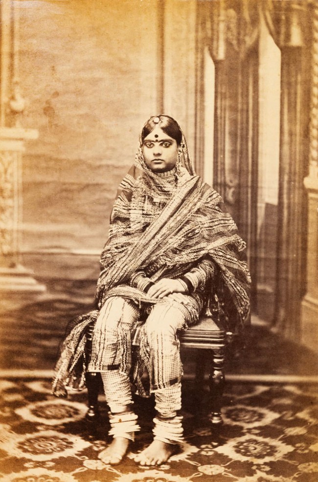 Sawai Ram Singh II, Maharaja of Jaipur (Indian, 1833-1880) 'Portrait of a courtesan' c. 1860
