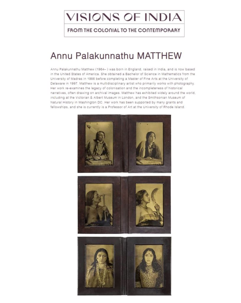 Annu Palakunnathu Matthew wall text from the exhibition