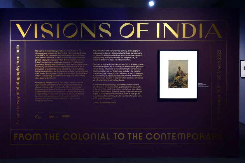 Installation view of the opening of the exhibition 'Visions of India: from the colonial to the contemporary' at the Monash Gallery of Art