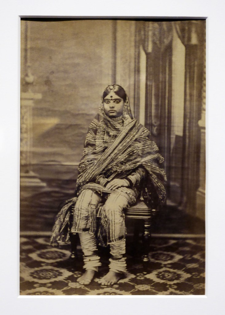 Sawai Ram Singh II, Maharaja of Jaipur (Indian, 1833-1880) 'Portrait of a courtesan' c. 1860 (installation view)