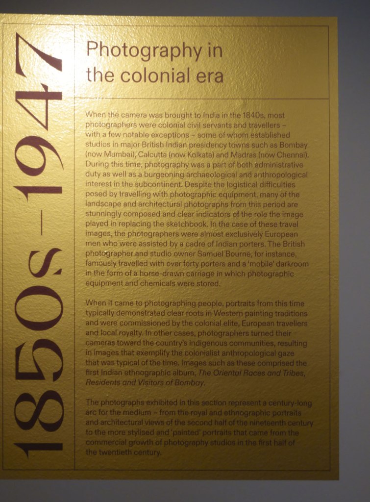 Wall text from the exhibition 'Visions of India: from the colonial to the contemporary' at the Monash Gallery of Art