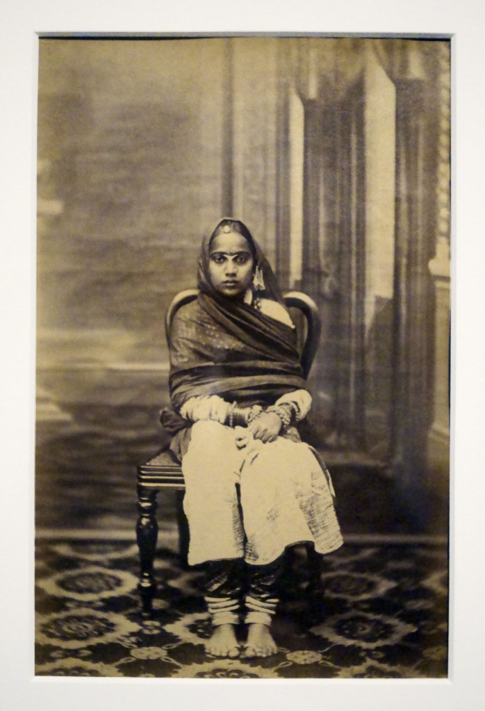 Sawai Ram Singh II, Maharaja of Jaipur (Indian, 1833-1880) 'Portrait of a courtesan' c. 1860 (installation view)